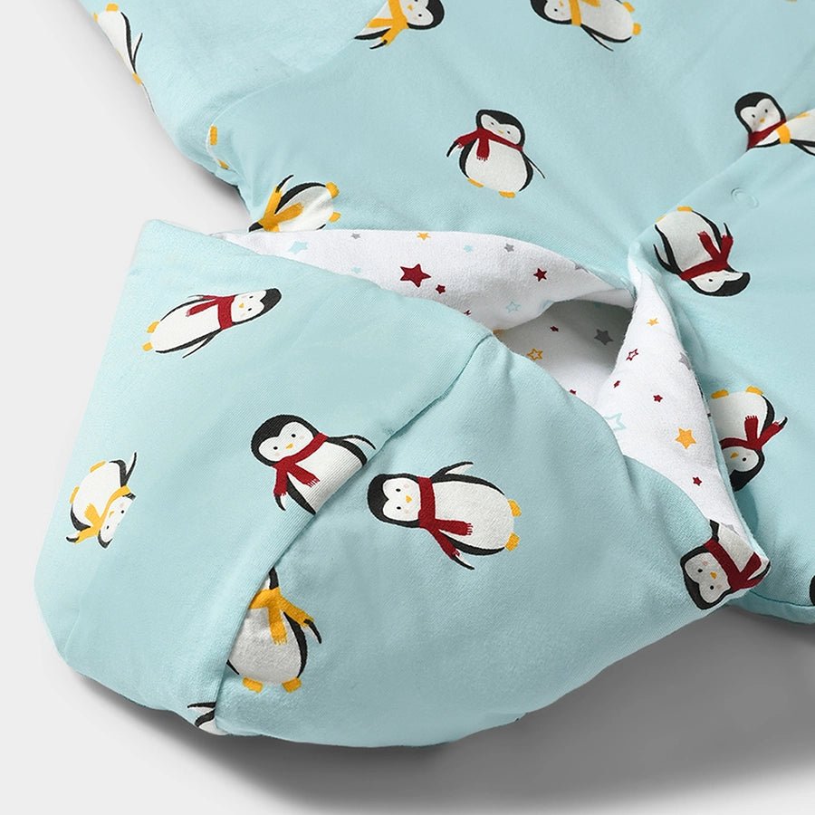 Reversible Jacket With Penguins Star Print Jacket Full Sleeves 5