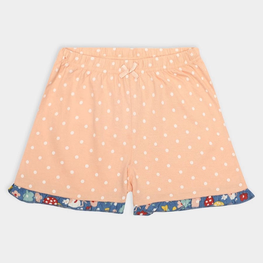 Ruffled Baby Girl Shorts & T-shirt with Blossom Print set T-Shirt - Short Set 5