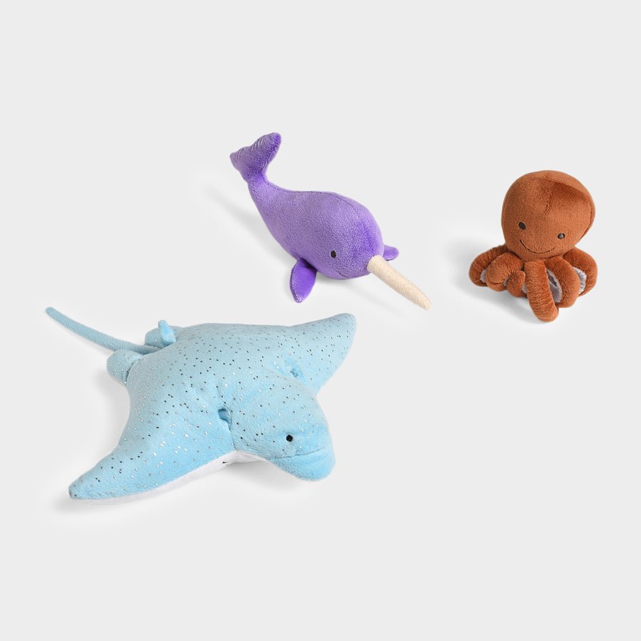 Sea World Marine Animal Pack of 3 Gift Box Soft Toys 1