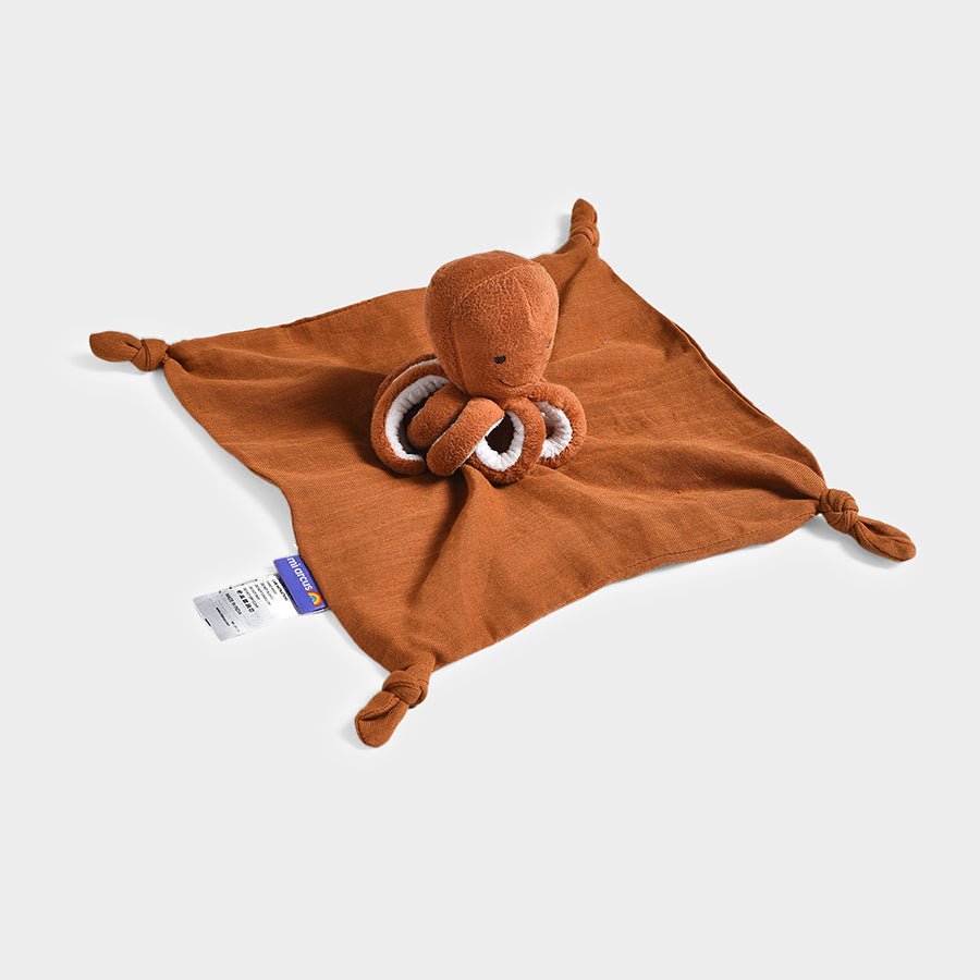 Sea World Octopi Security Blanket Brown Soft Toys 4