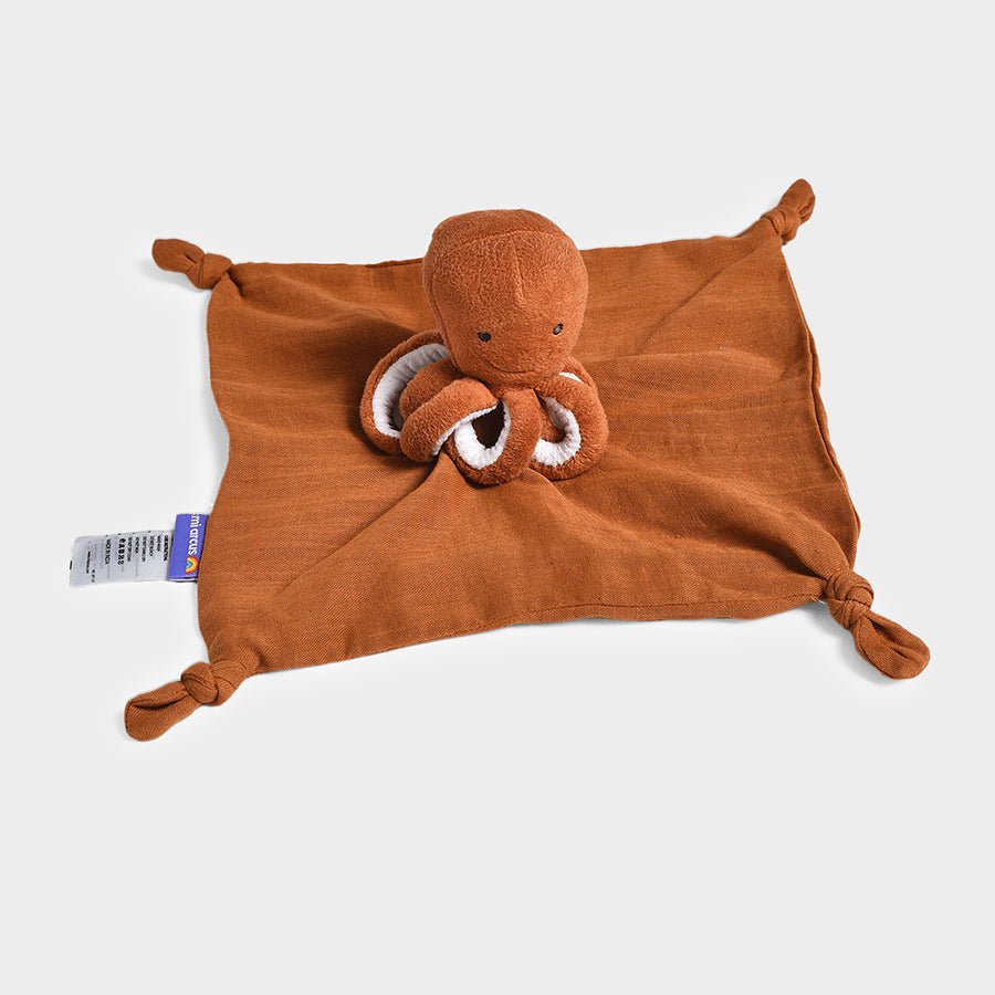 Sea World Octopi Security Blanket Brown Soft Toys 1