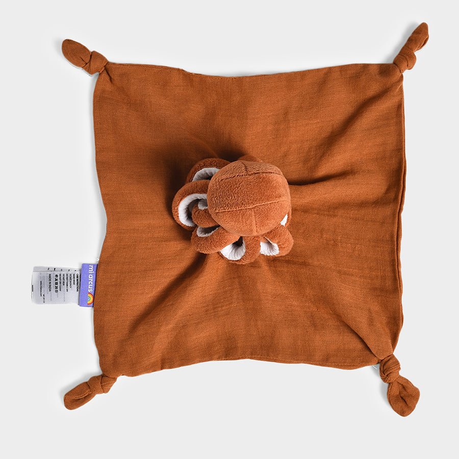Sea World Octopi Security Blanket Brown Soft Toys 3