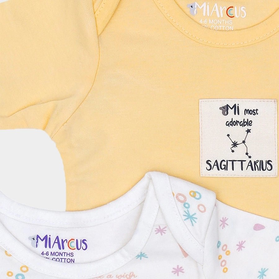 Showering Love Sagittarius Unisex Onesie (Pack of 2) Romper 7