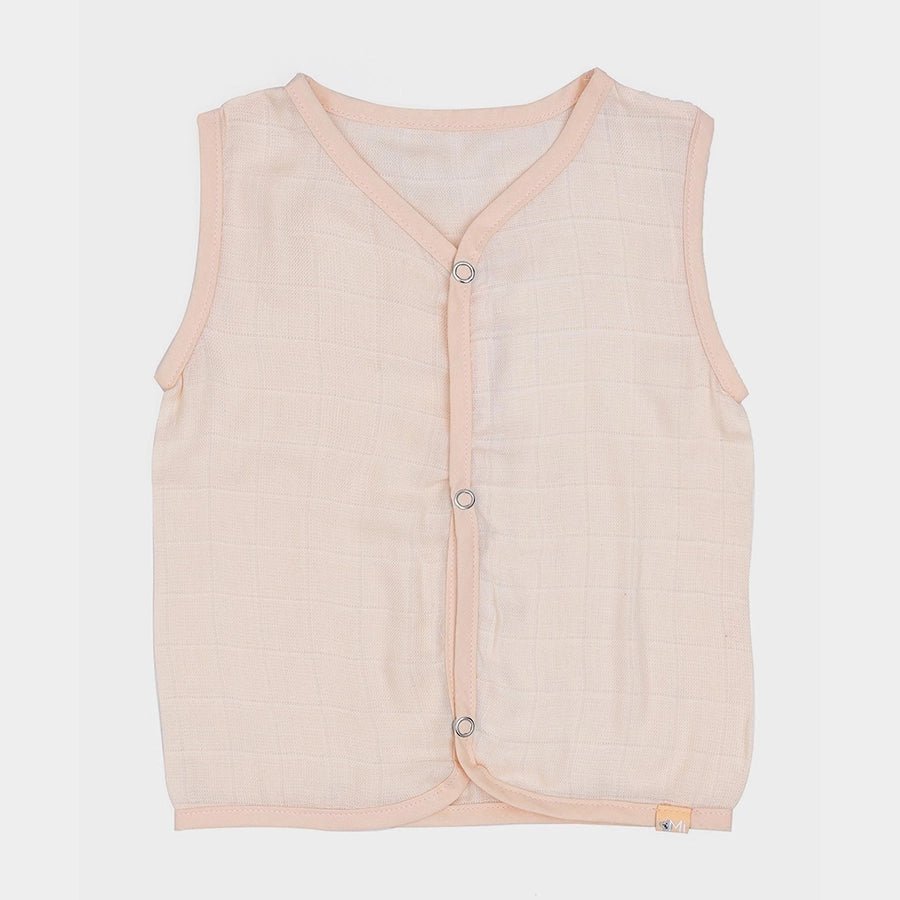 Showering Love Unisex Muslin Open Vest Front Open Vest 2