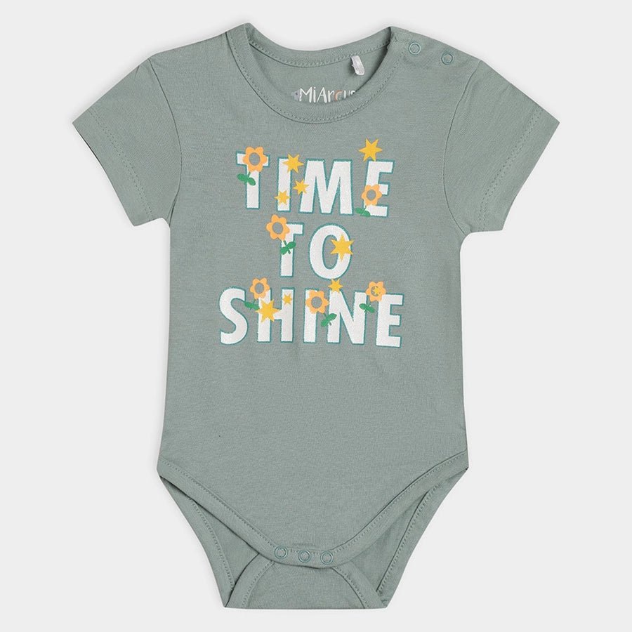 Star & Flower Print Unisex Romper Romper 2
