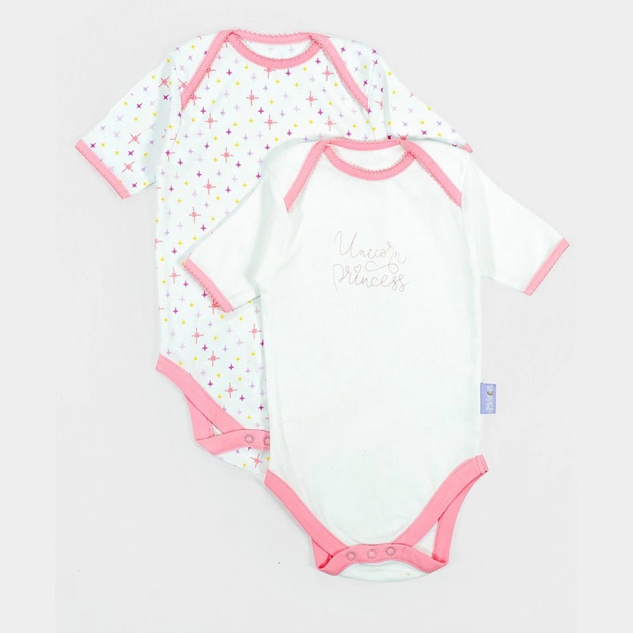 Tiny Tog Knitted Baby Girl Romper - Unicorn Romper 1