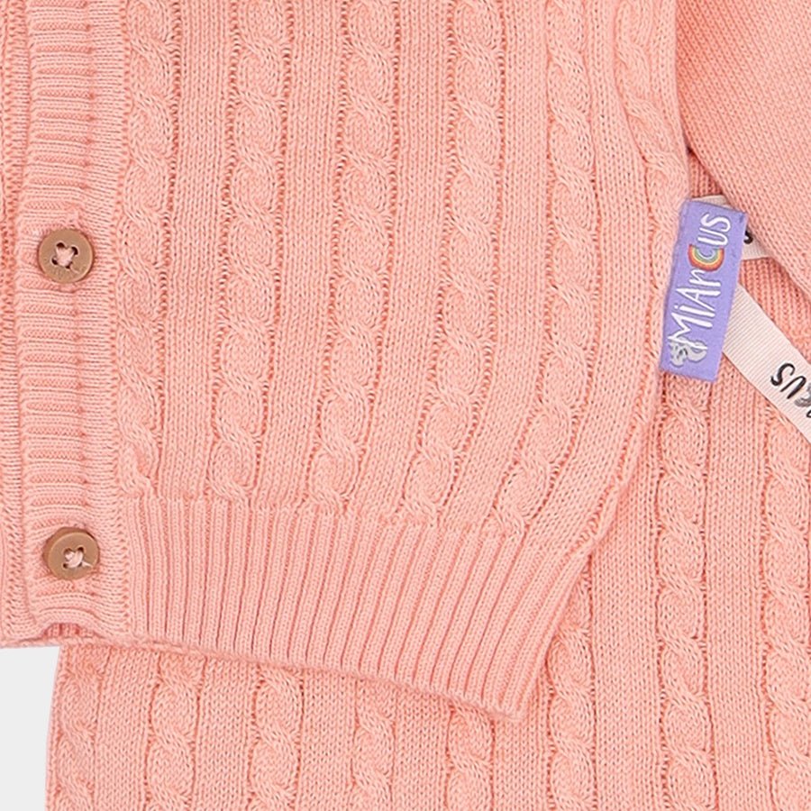 Unisex Cabel Knitted Cardigan with Pyjama Set Sweater - Pyjama Set 7