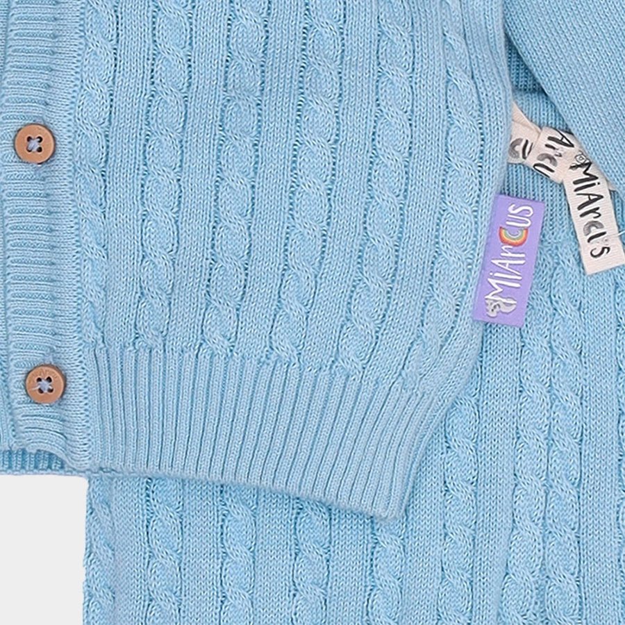 Unisex Cabel Knitted Cardigan with Pyjama Set Sweater - Pyjama Set 5