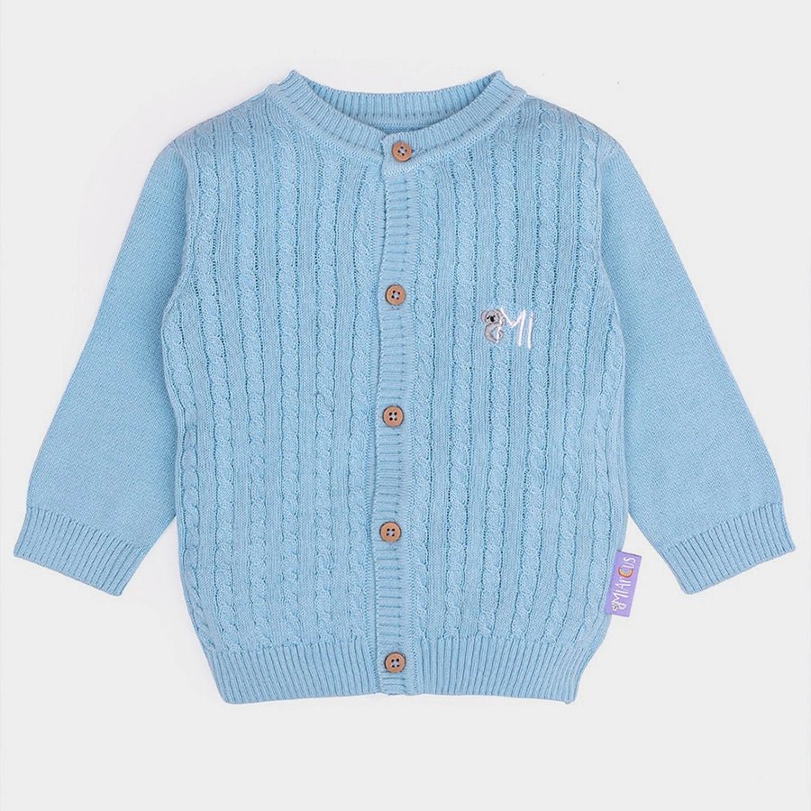 Unisex Cabel Knitted Cardigan with Pyjama Set Sweater - Pyjama Set 3
