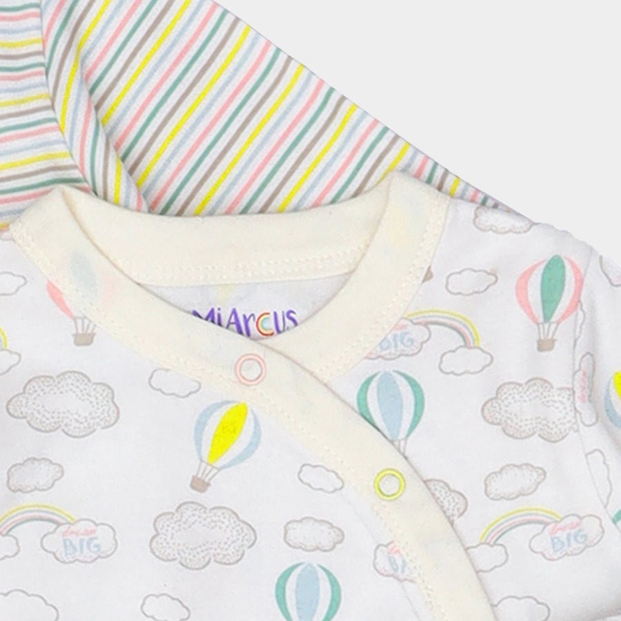 Unisex Comfy Knitted Sleep Suit - Arcus (Pack of 3) Sleep Suit 7