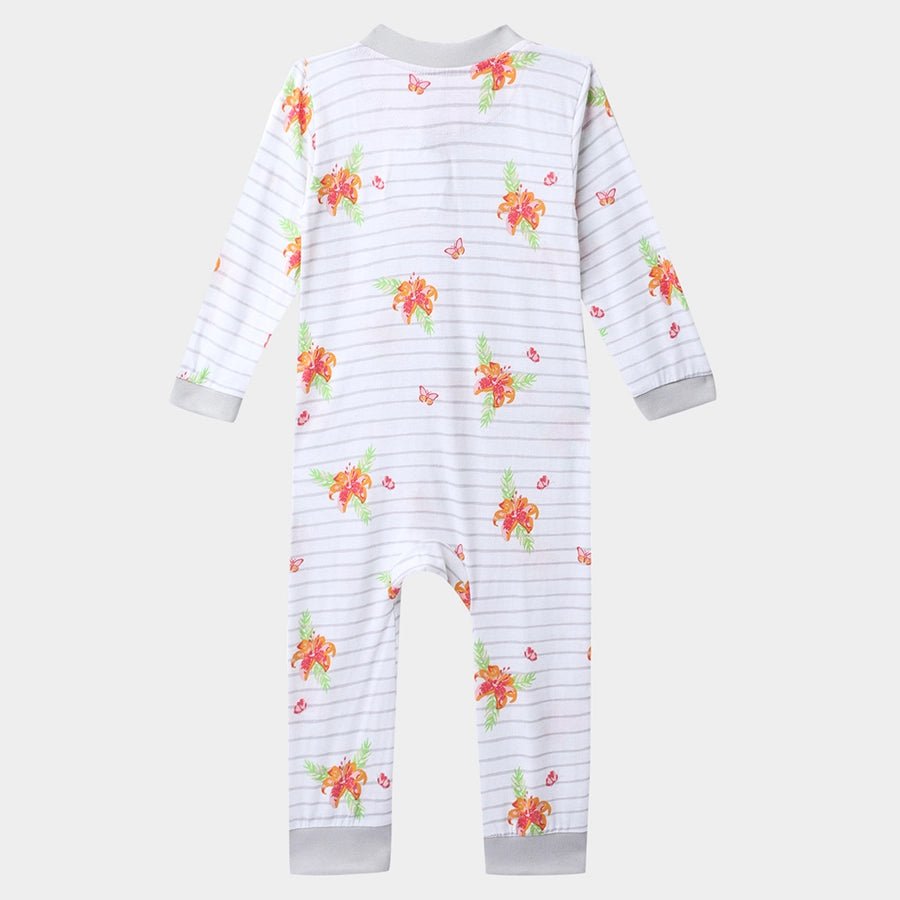 Unisex Floral Print Comfy Sleep Suit (Pack of 3) Sleepwear 8