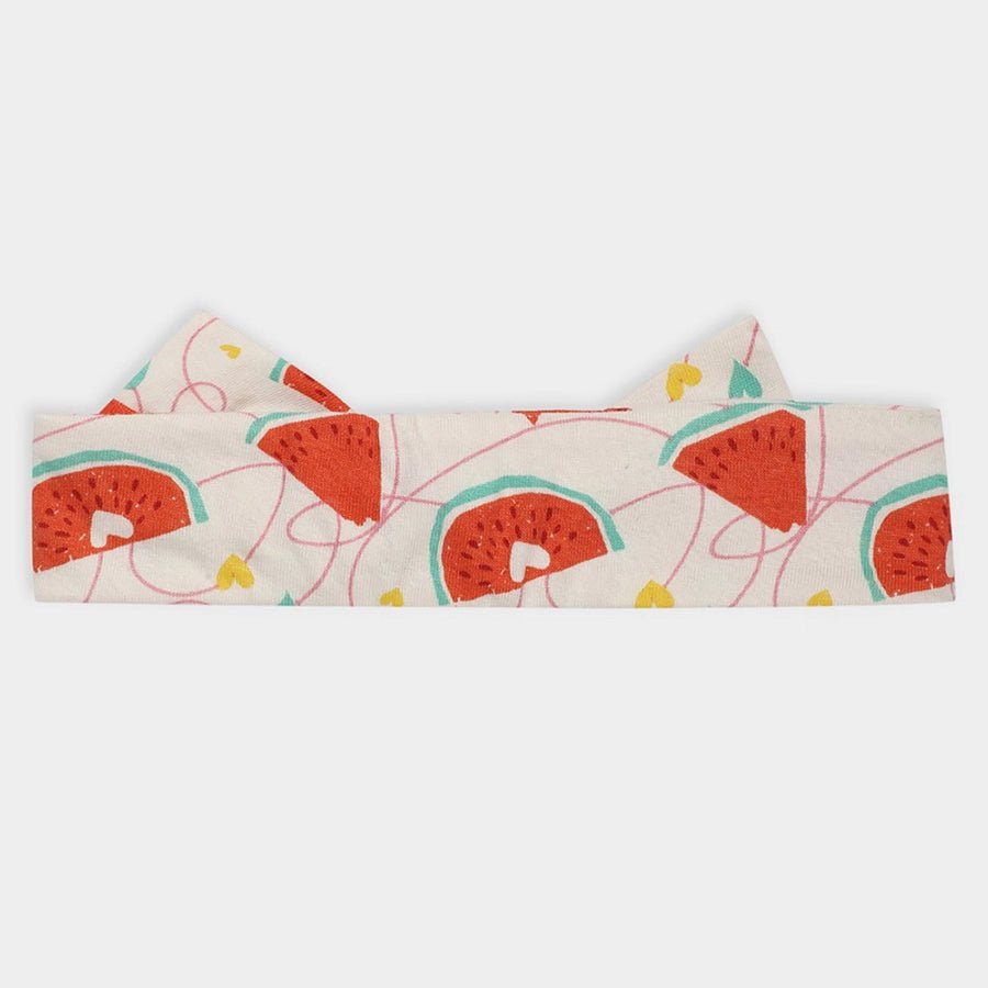 Watermelon Print Baby Girl Headband with Dress Set Frock - Shirt/T-Shirt Set 6