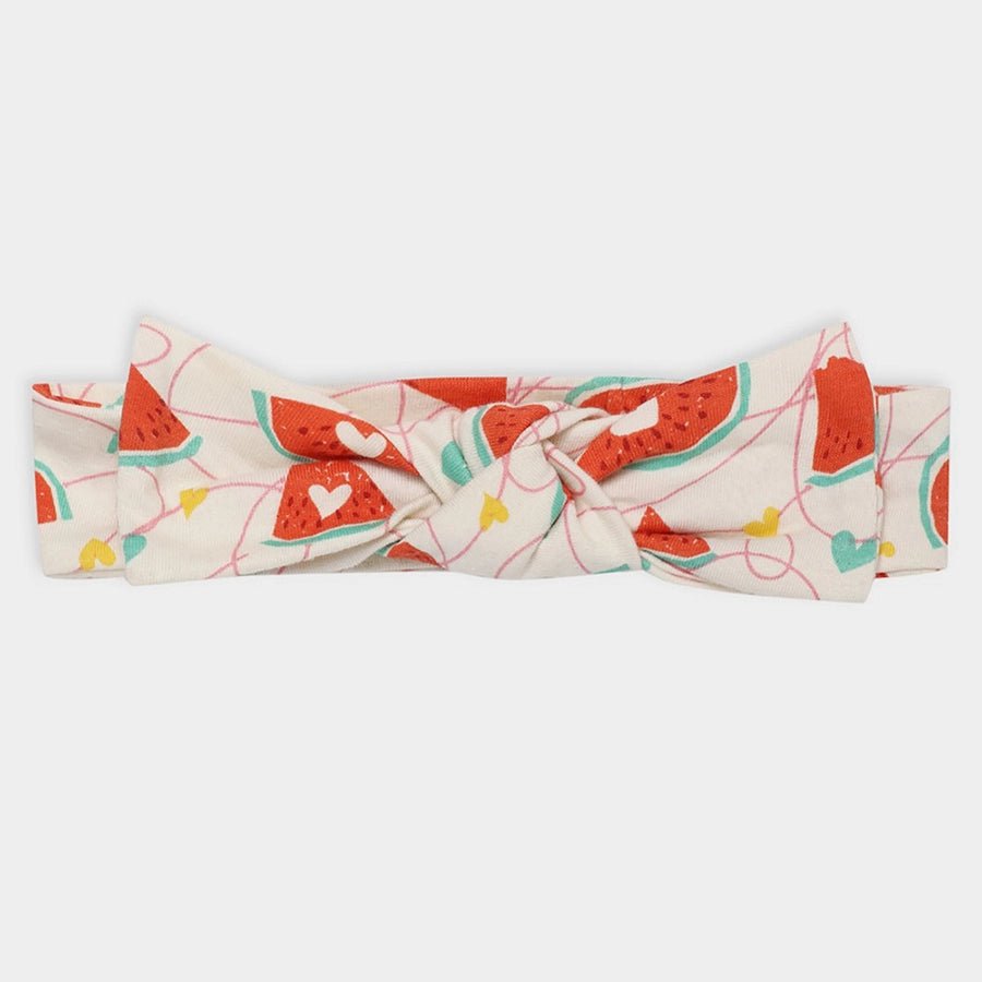 Watermelon Print Baby Girl Headband with Dress Set Frock - Shirt/T-Shirt Set 5