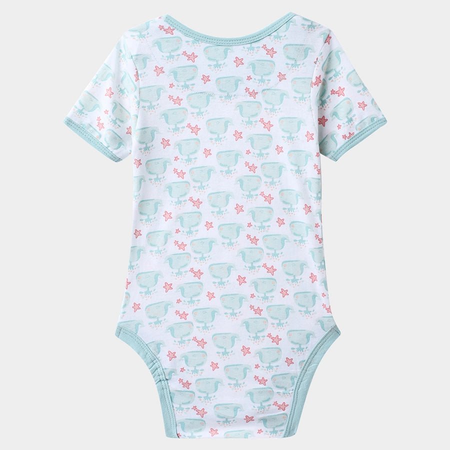 Whale Print Baby Boy Romper (Pack of 3) Romper 6