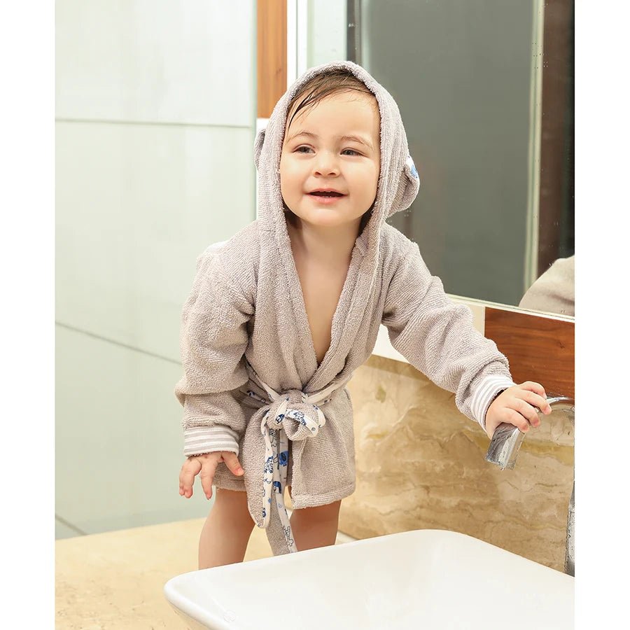 Aqua Woven Bathrobe - Safari Bath Robe 2
