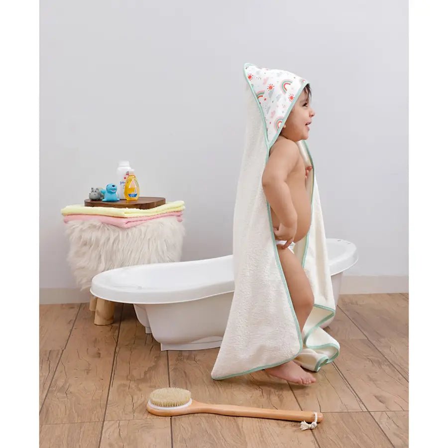 Aqua Woven Hooded Towel - Arcus-Hooded Towel-2