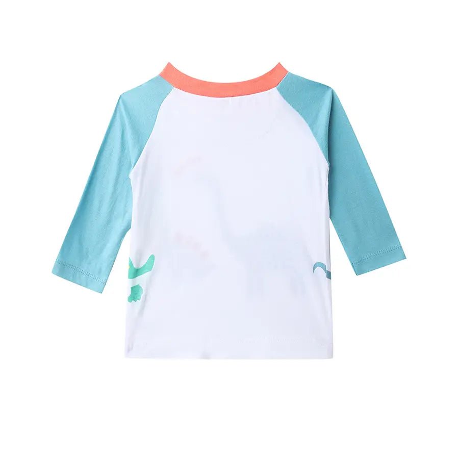 Baby Boy Dino Print Full Sleeve T-Shirt (Pack of 3) T-Shirt 7