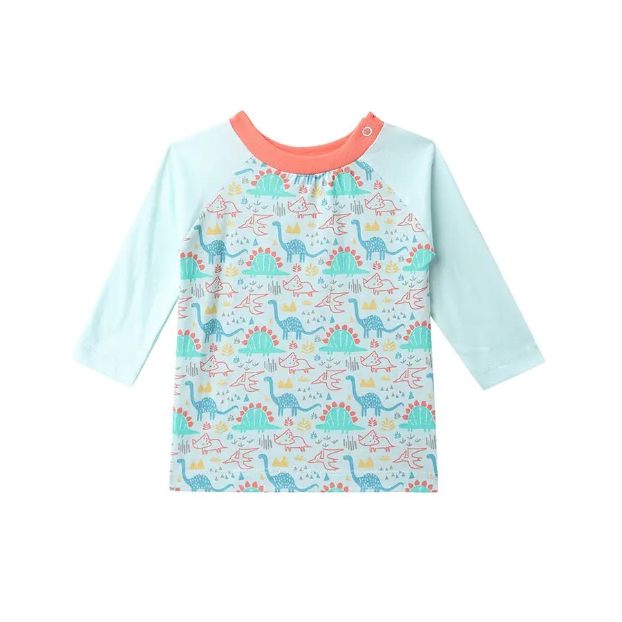 Baby Boy Dino Print Full Sleeve T-Shirt (Pack of 3) T-Shirt 2