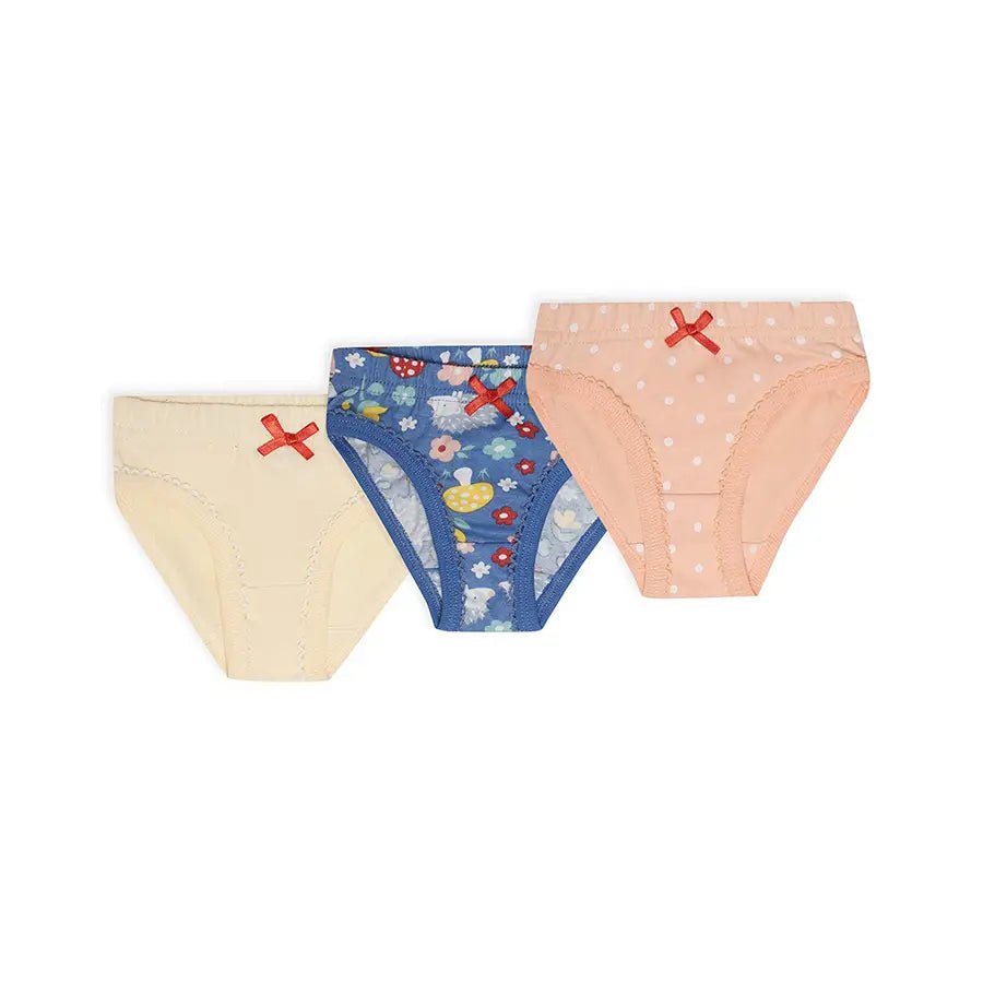 Mi Arcus - Baby Girl Briefs with Blossom Print- (Pack of 3) - Brief