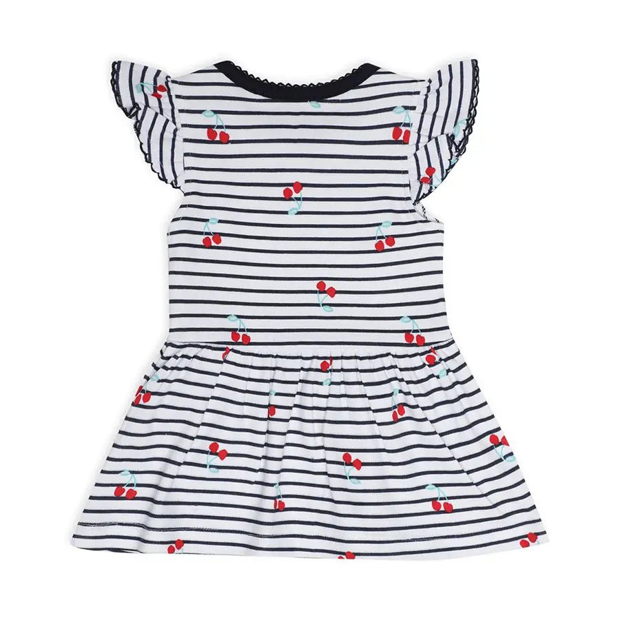 Baby Girl Cherry Print Frock Dress 3