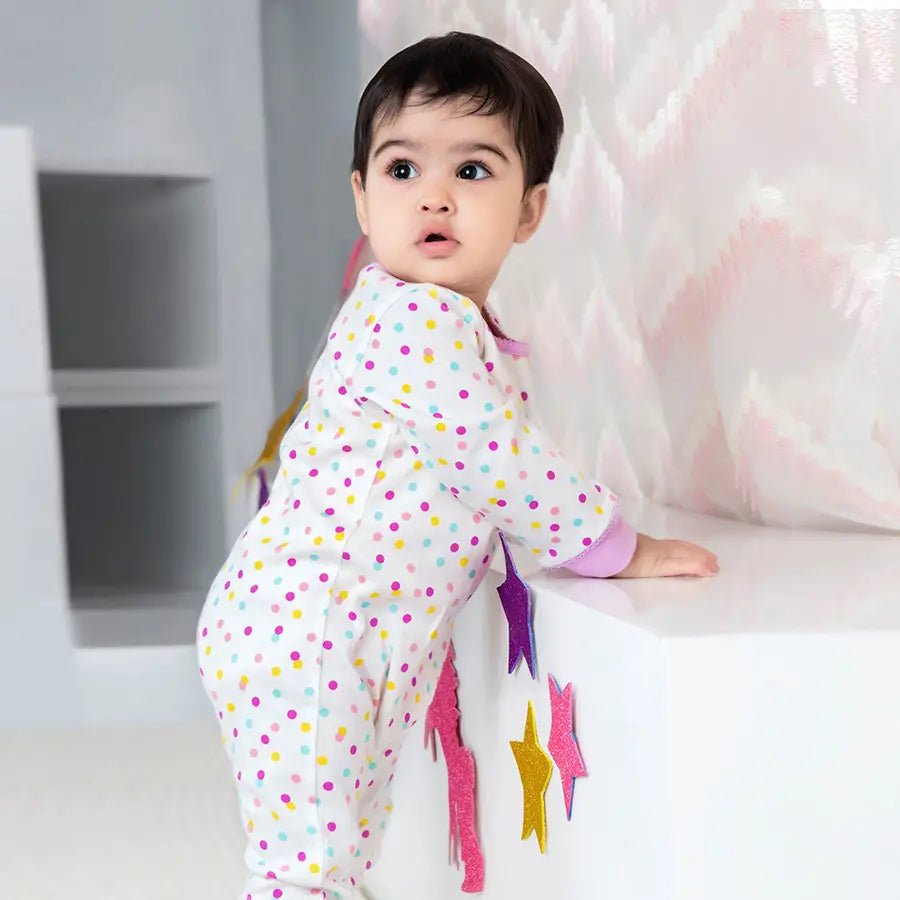 Baby Girl Comfy Knitted Sleep suit - Unicorn (Pack of 2) Sleepsuit 2