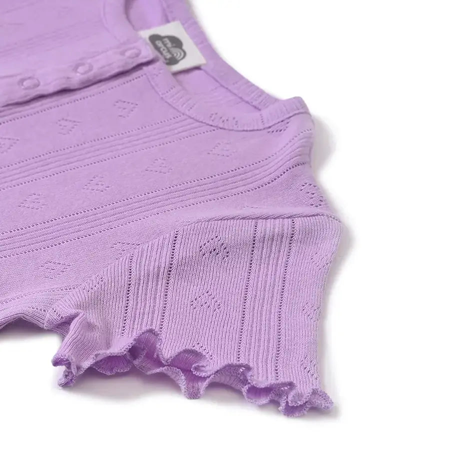 Baby Girl Slumber Set (Top & Legging Set)- Purple Clothing Set 10