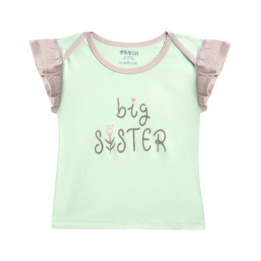 Baby Girl Sweet Spring Big Sister Top-Top-1