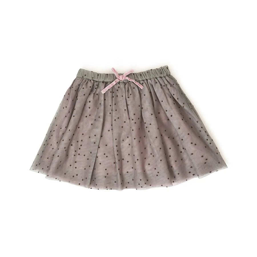 Baby Girl Tulle Tutu Skirt Grey & Pink Skirt 1