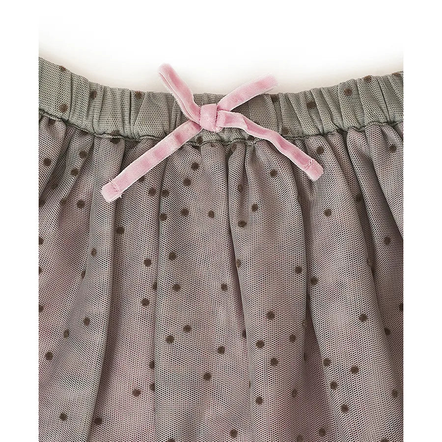 Baby Girl Tulle Tutu Skirt Grey & Pink-Skirt-2
