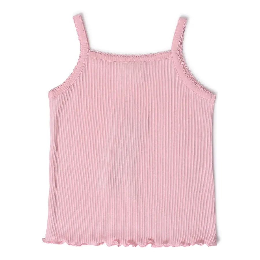 LTS Maternity Blush Pink Ribbed Cami Top