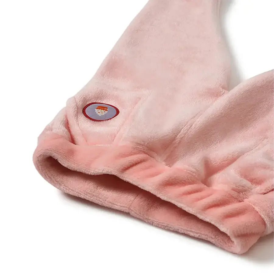 CUTE Hedgehog Pajamas Pants Size SMALL Women's Soft Fleece 4/6 Winter  Purple NEW