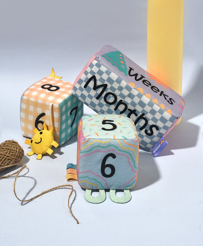 Baby Milestone Blocks Set Soft Toys 2