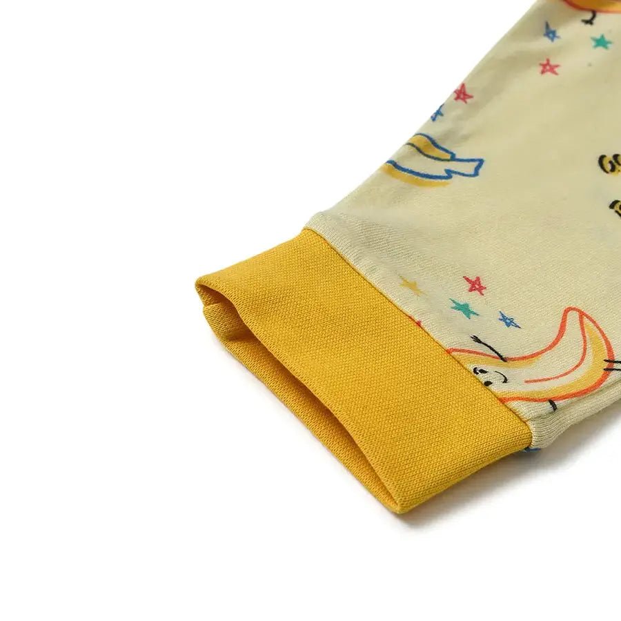 Banana Print Slumber Set (T-shirt & Pyjama Set) Clothing Set 12