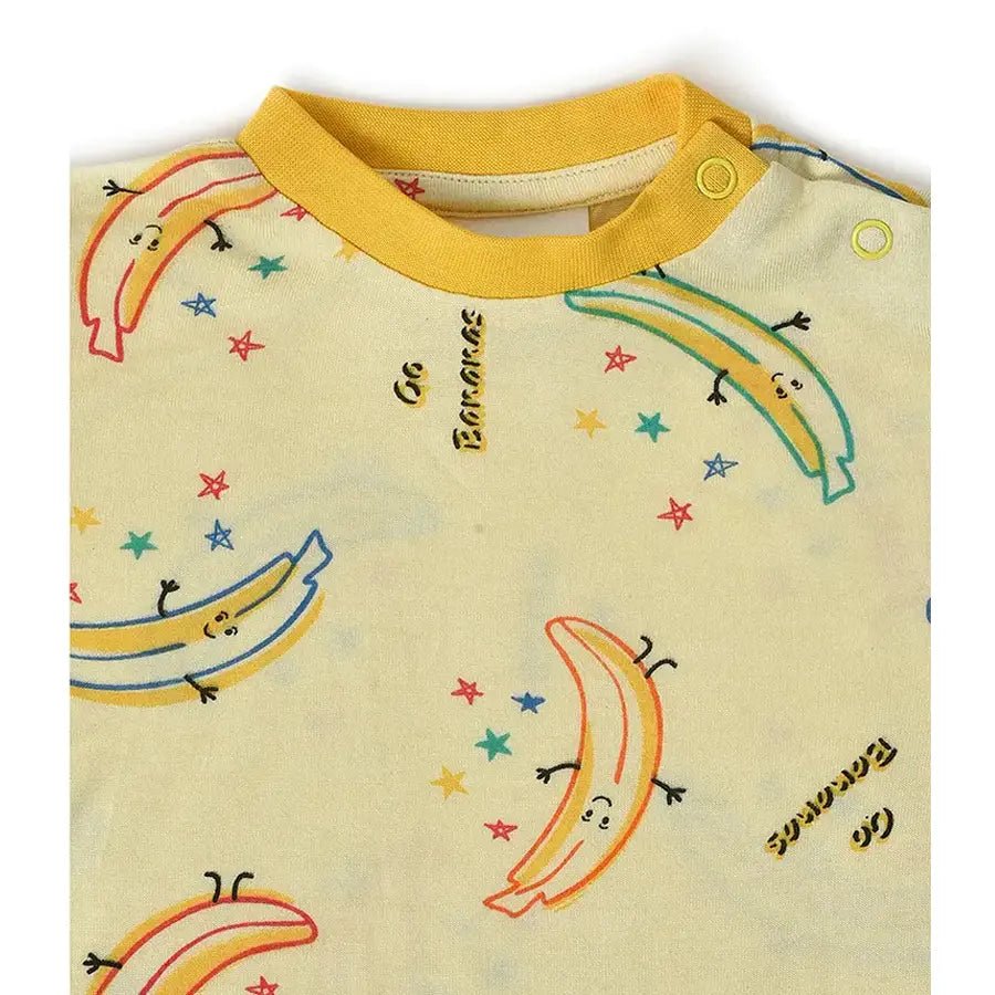 Banana Print Slumber Set (T-shirt & Pyjama Set) Clothing Set 6