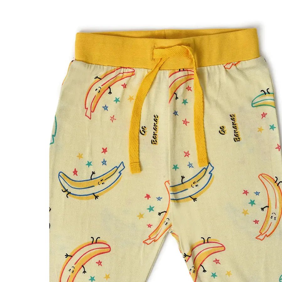 Banana Print Slumber Set (T-shirt & Pyjama Set) Clothing Set 9