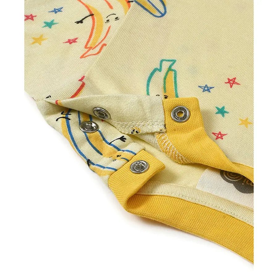 Banana Print Slumber Set (T-shirt & Pyjama Set)-Clothing Set-8