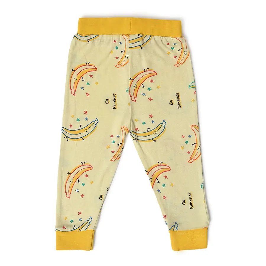 Banana Print Slumber Set (T-shirt & Pyjama Set) Clothing Set 5