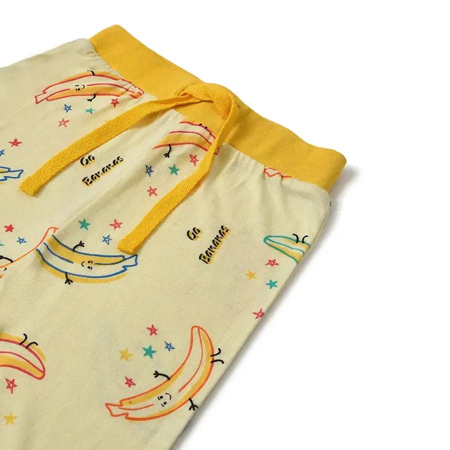 Banana Print Slumber Set (T-shirt & Pyjama Set) Clothing Set 10