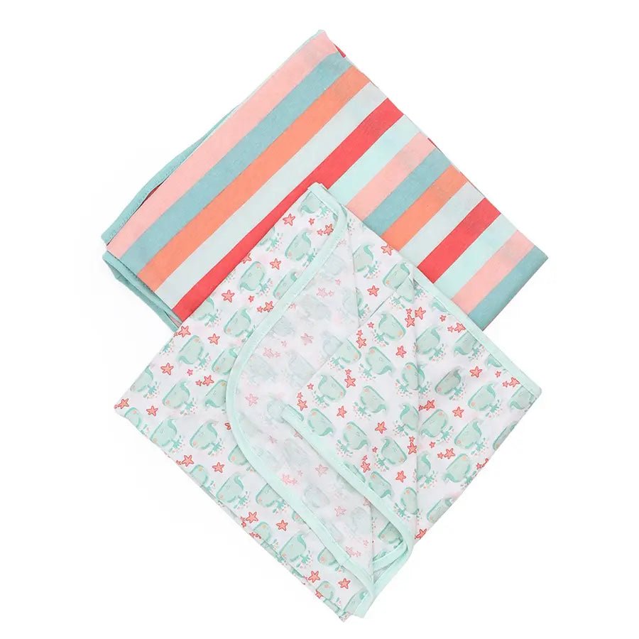 Beeby First layer sheet- Cuddle-2 (Pack of 2)-Swaddle Wrap-1