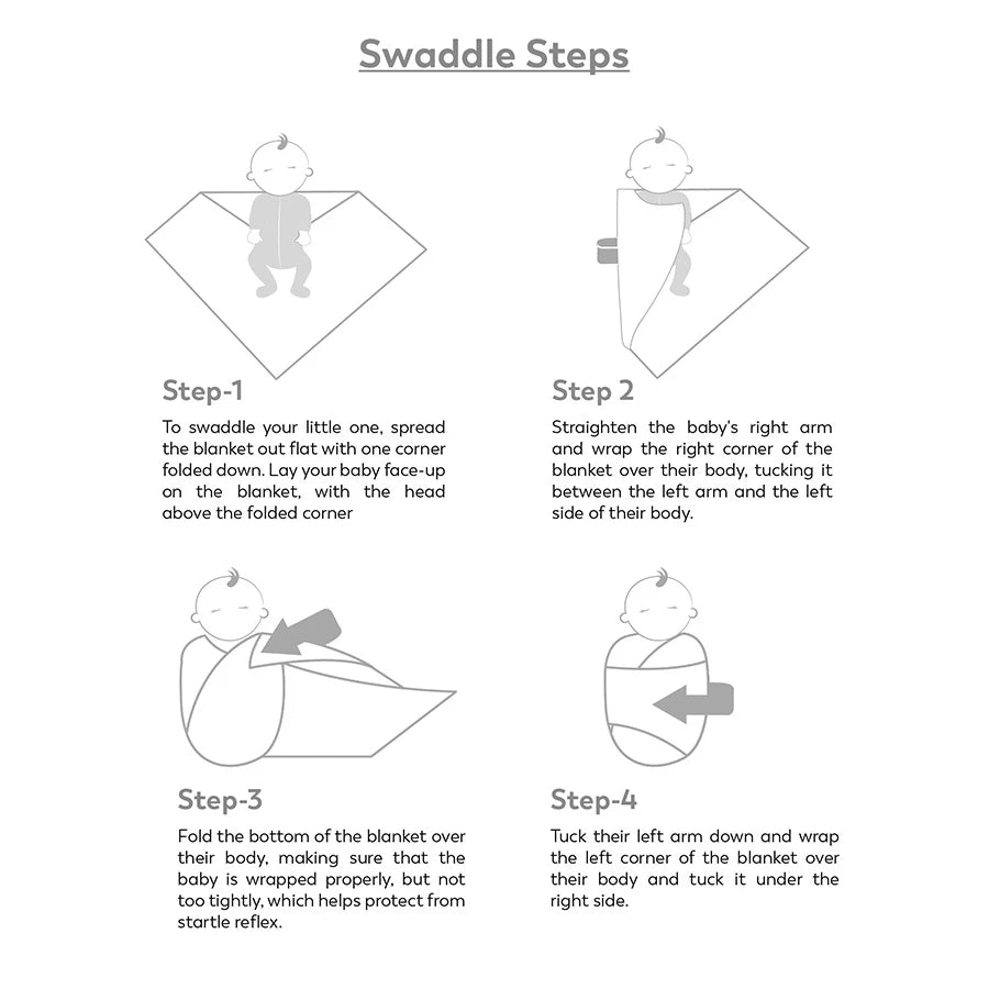 Beeby Interlock First Layer Sheet - Safari ( Pack of 2) Swaddle Wrap 8