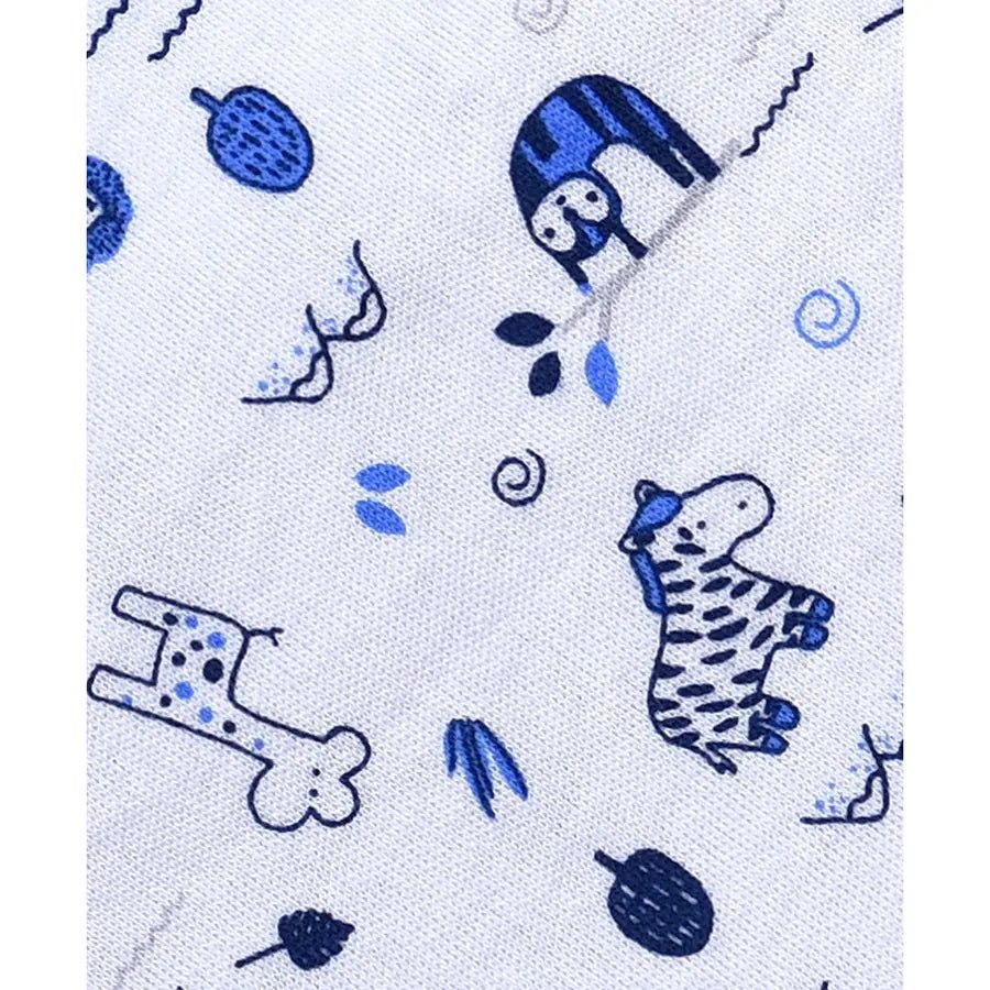 Beeby Interlock First Layer Sheet - Safari ( Pack of 2) Swaddle Wrap 5