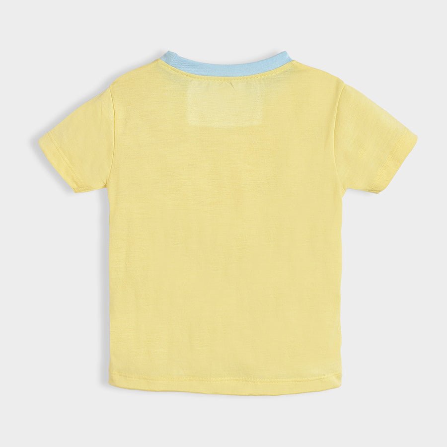 Bloom Printed Yellow T-shirt & Skirt Set for Girl Clothing Set 5