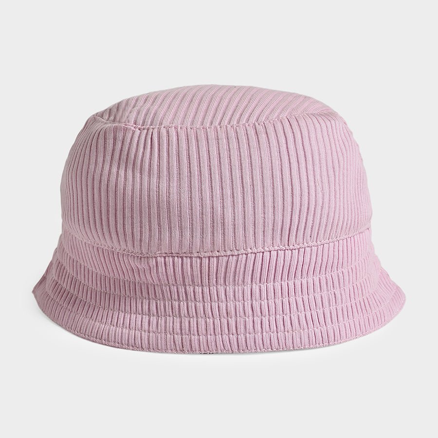 Bloom Solid Pink Bucket Hat Hat 1