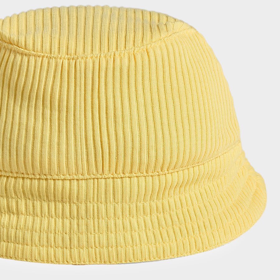 Bloom Solid Yellow Bucket Hat Hat 2