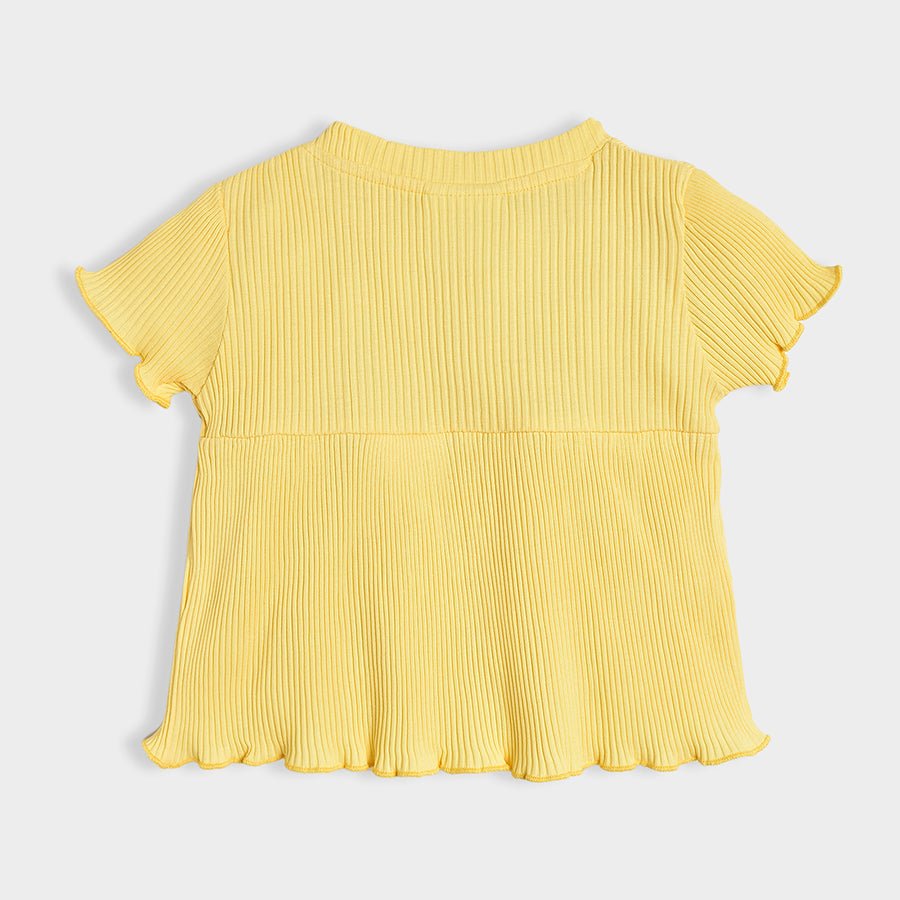Bloom Top & Shorts Yellow Slumber Set Clothing Set 3