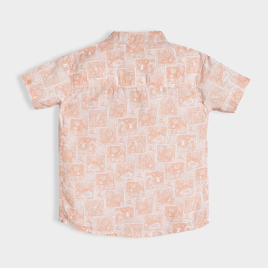 Bloom Woven Printed Beige Shirt Shirt 3