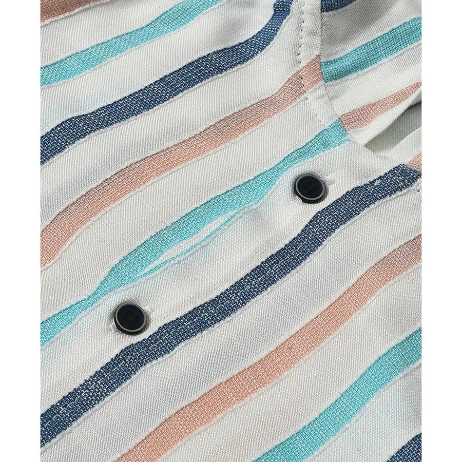 Boys Striped Hoodie Shirt & Tee Set Shirt 9