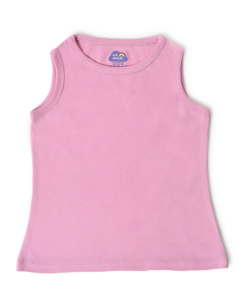 Buddy Girls Printed Vest- Pack of 3-Vest-5
