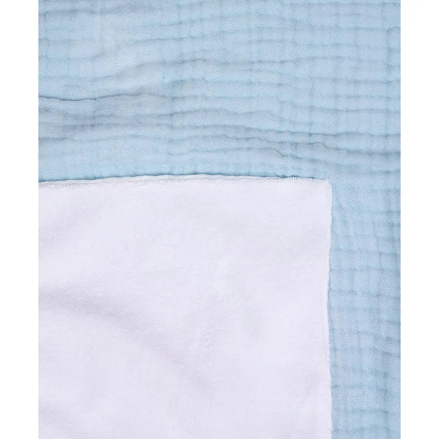 Buddy Solid Woven Nursing Cover Sky Blue 4