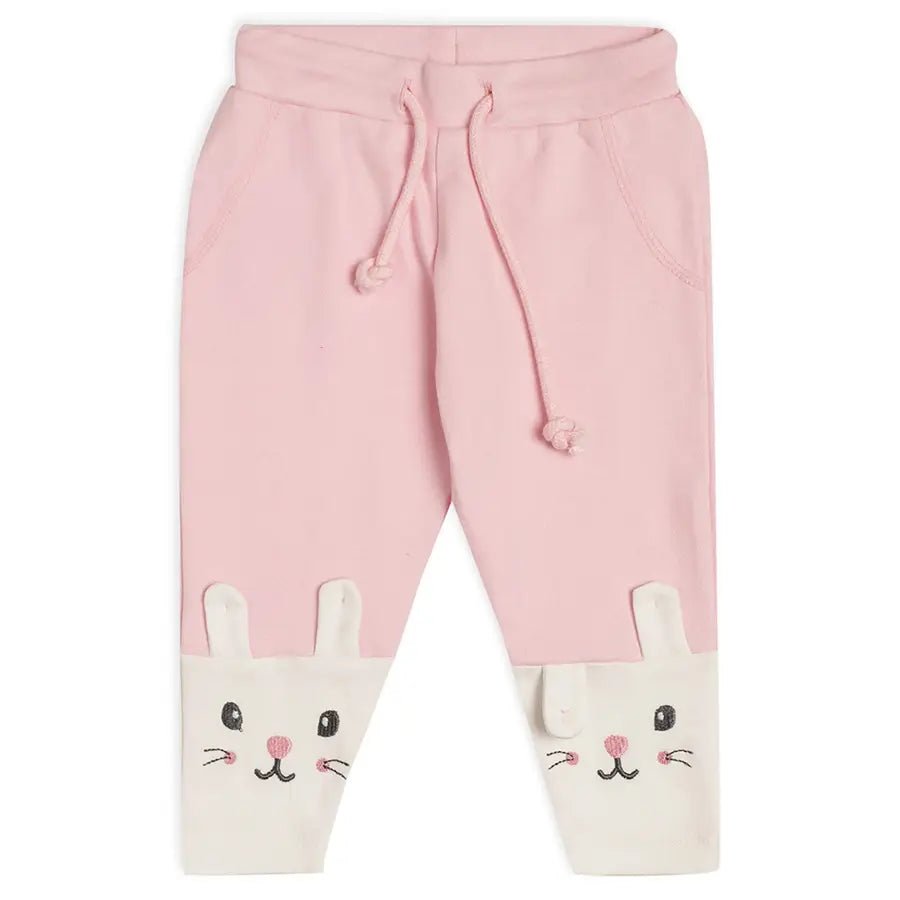Bunny Face Print Baby Girl Pyjama-(Pack of 2) Pyjama 2